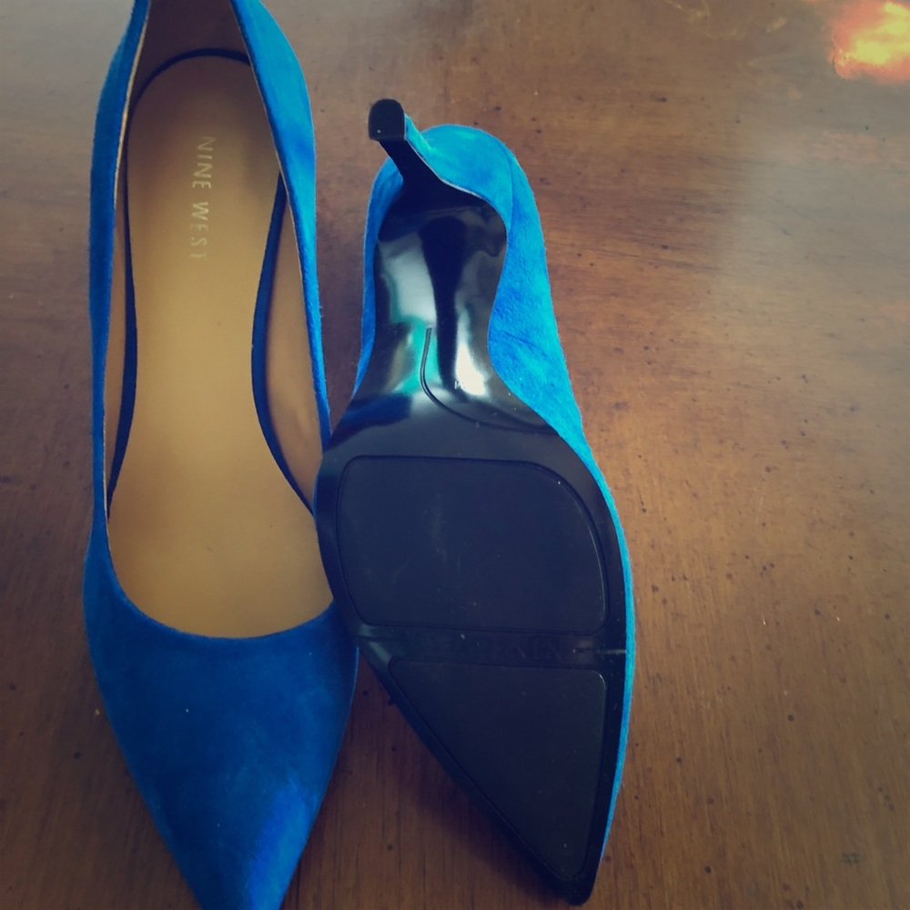 Blue Suede heels